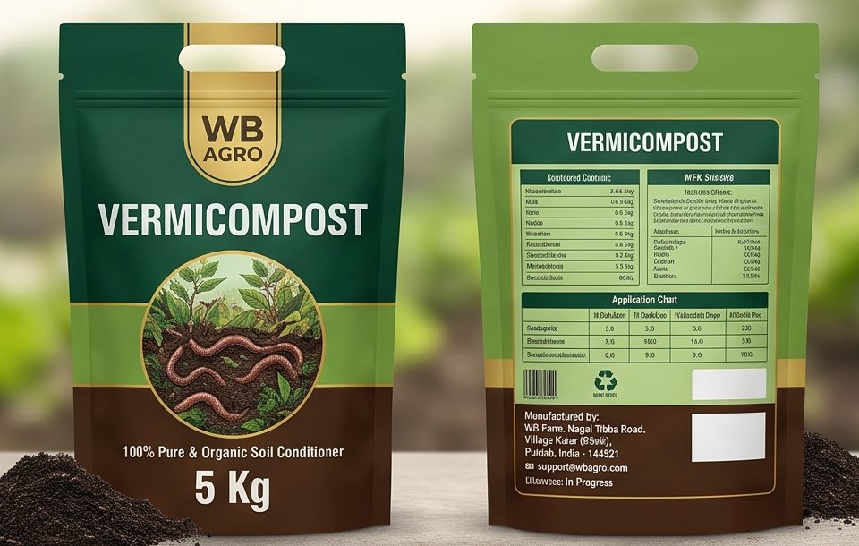 WB Agro vermicompost 5 kg pack